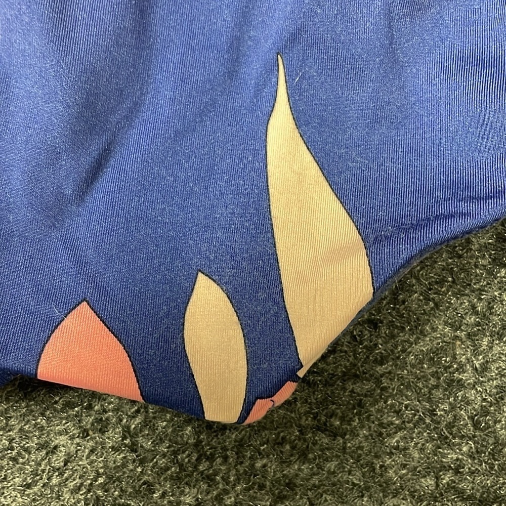 Trina Turk Breeze V-Neck Ruffle One-piece Bathing Suit size 14 - Picture 4 of 6